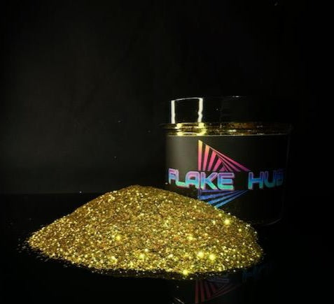 Copos de metal de oro estándar de 24 k de 0,015