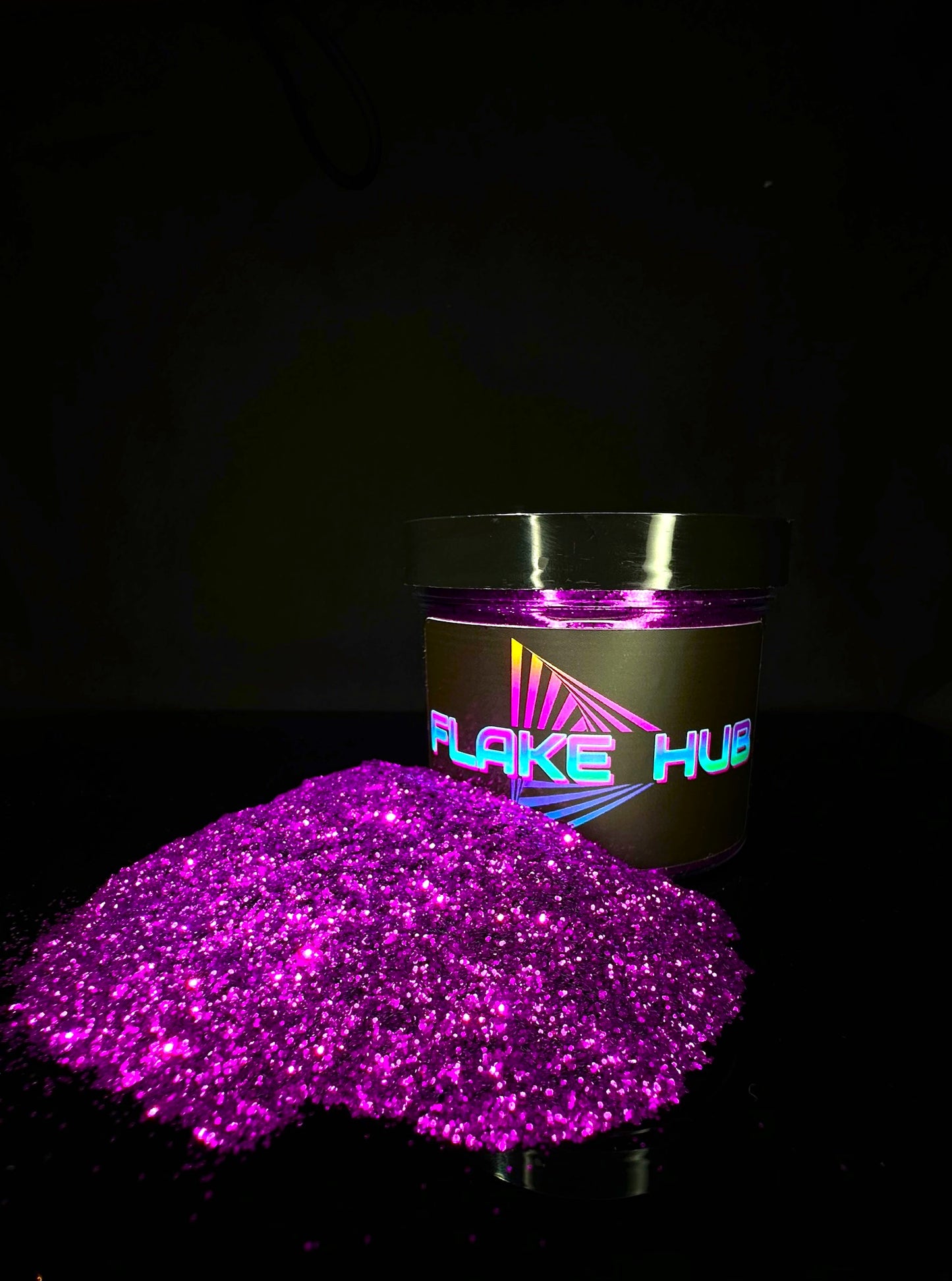.015 Copos de metal rosa fucsia intenso estándar