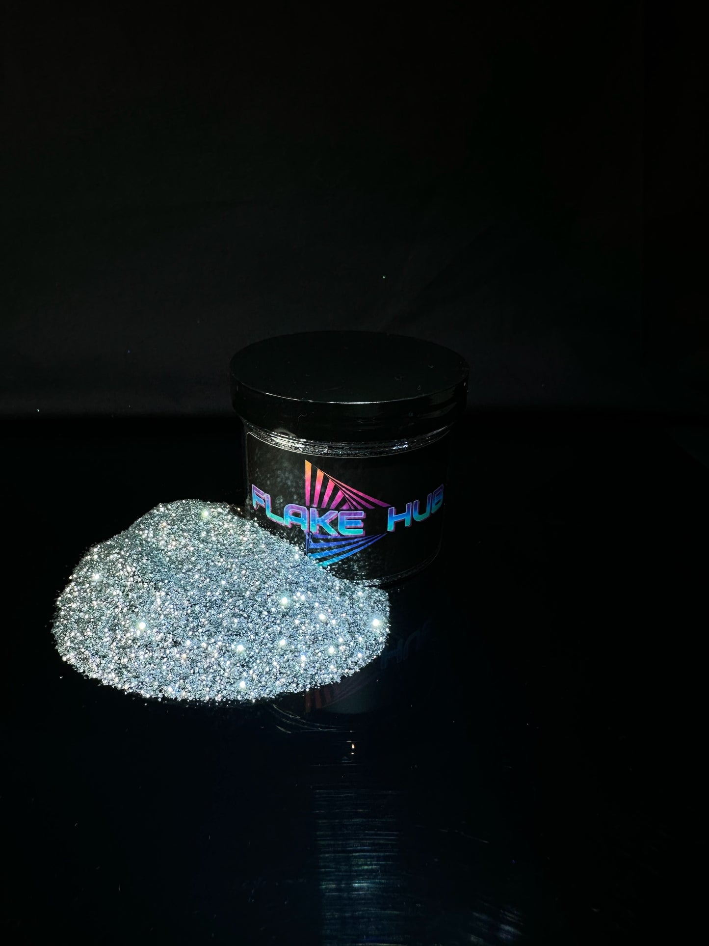 .004 Micro Triple Chrome Lowrider Silver Metal Flake