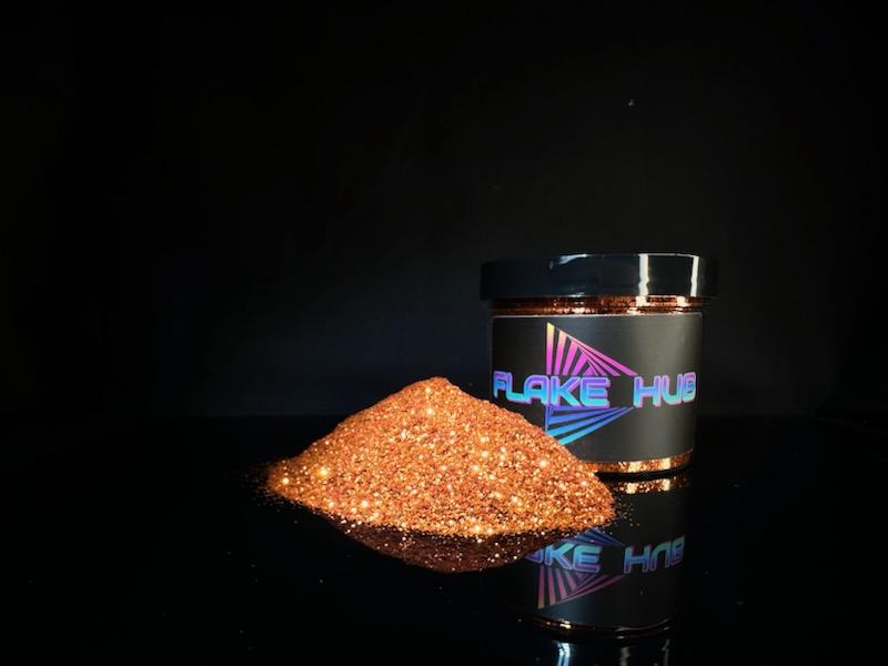 .015 Krush Orange Metal Flake